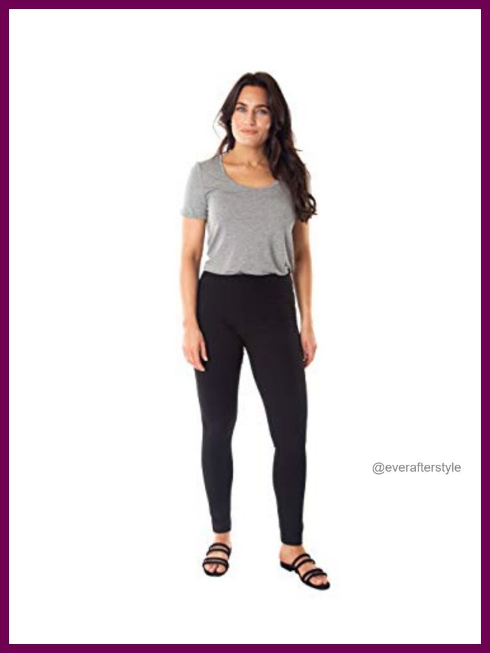 High Waist Tummy Control Cotton Spandex Leggings Active Run